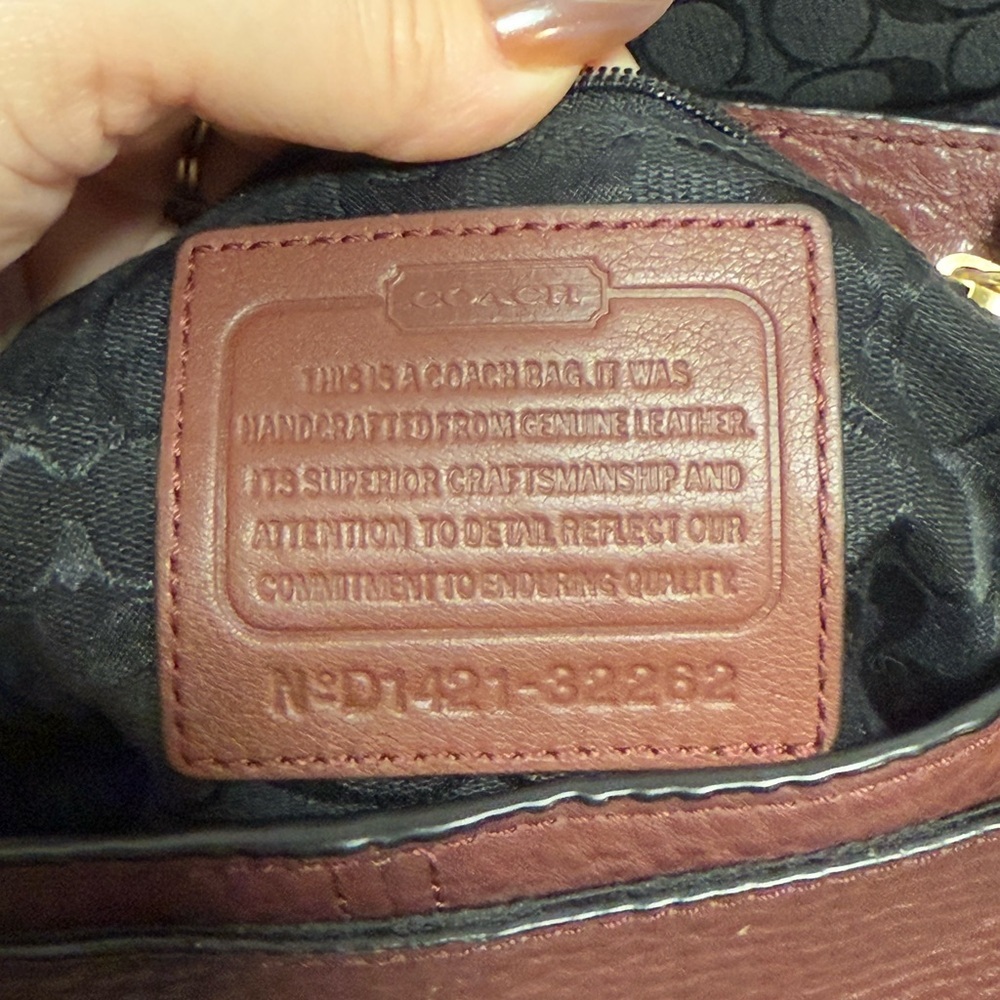 COACH Bleecker Boudreaux Pebbled Leather Mini Brooklyn Messenger Bag - Picture 9 of 16